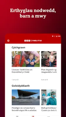 BBC Cymru Fyw android App screenshot 3