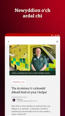 BBC Cymru Fyw android App screenshot 4